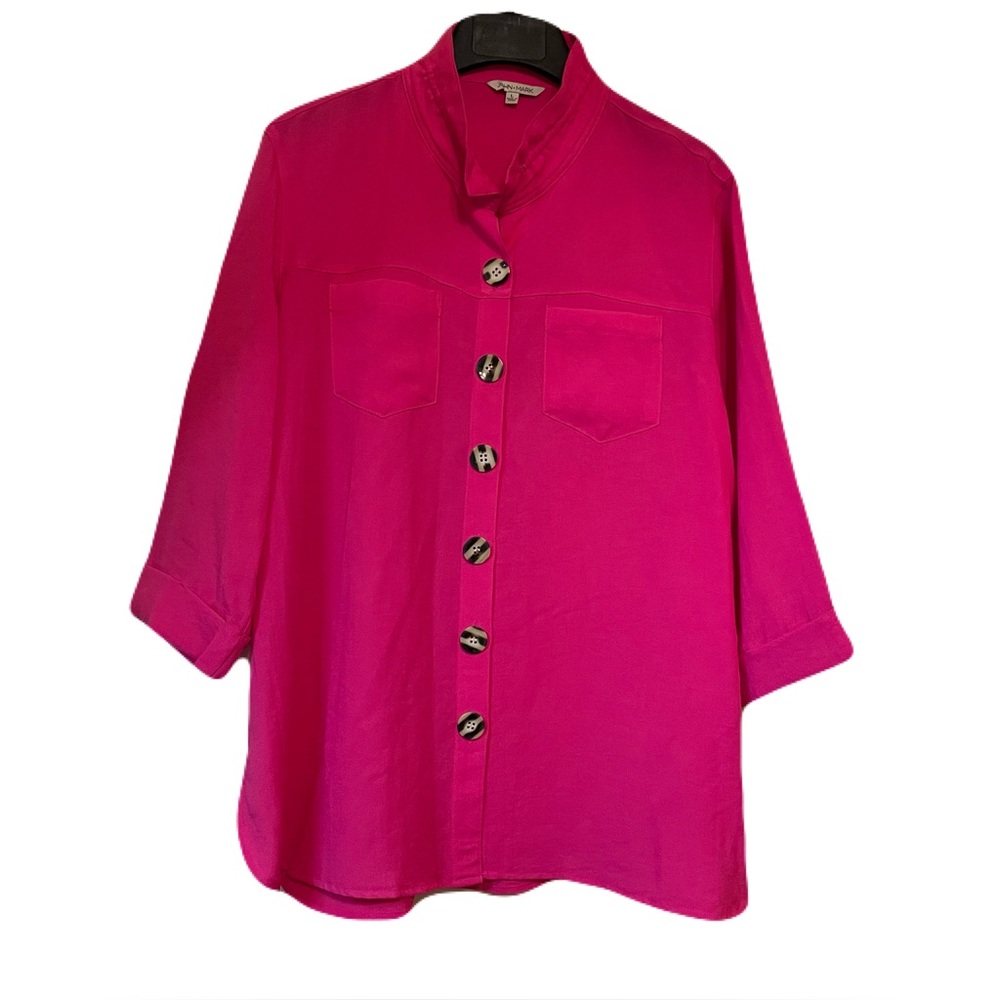 John Mark Pink Tunic Top L